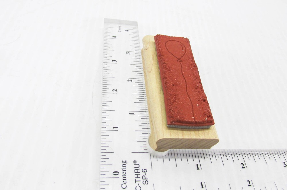 Balloon On A String Rubber Stamp - Stamp Set D43