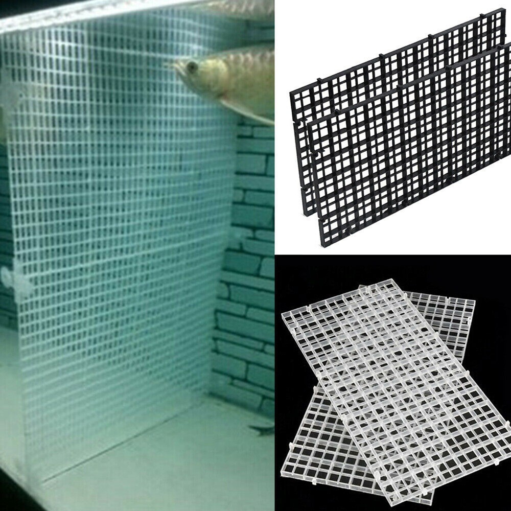 Mesh divider plate plastic divider filter isolation net fish tank bottom
