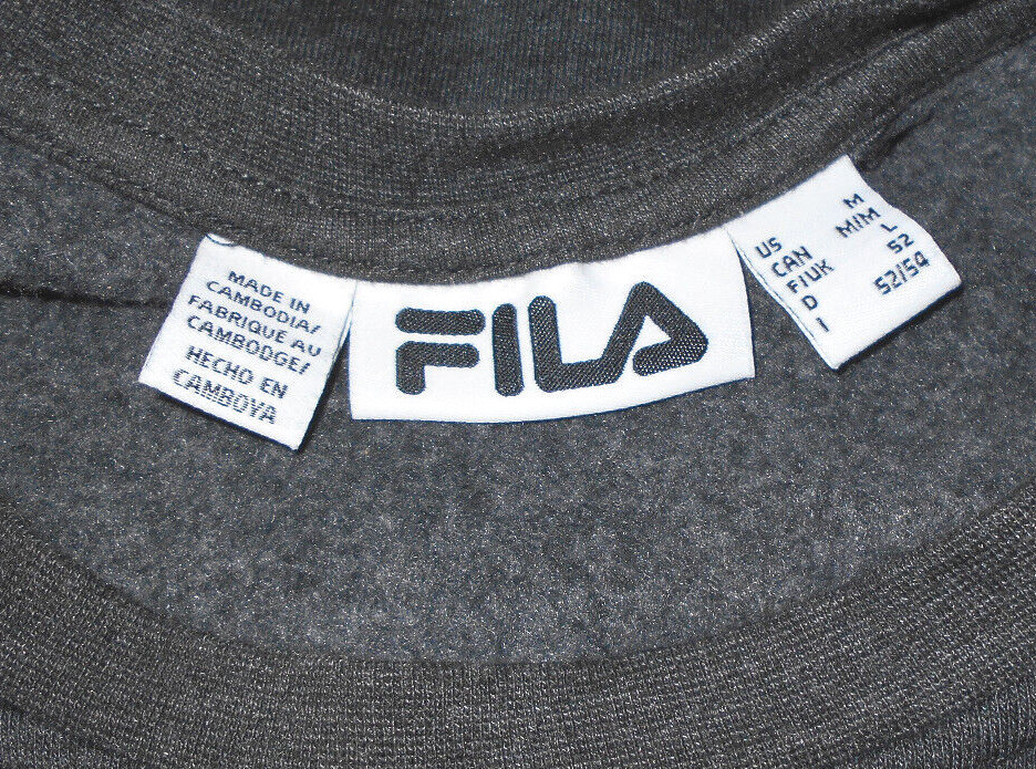 Fila Men's Medium Dark Gray Pullover Top (HHHH)