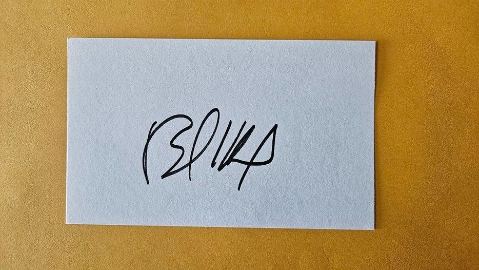 BILLY IDOL SIGNED 3x5 INDEX CARD AUTOGRAPH