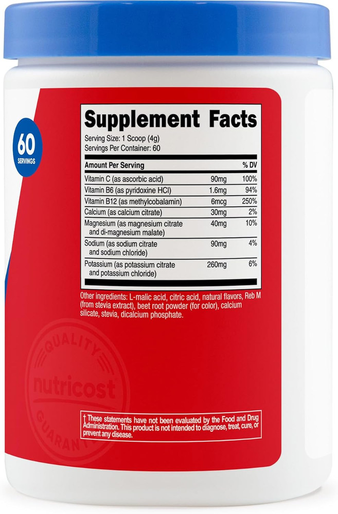 Electrolyte Complex Powder (60 Servings, Fruit Punch) - Hydration Supplement ...