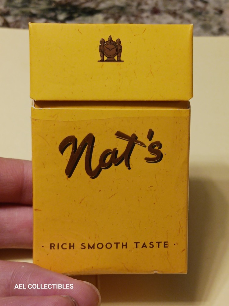 NAT'S - MELLOW TASTE / Nat Sherman Orange Cigarette Pack / OOP Discontinued