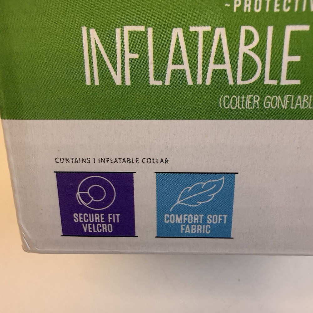 CP Basics Inflatable Dog Recovery Collar Medium Soft Cone Alternative M 10”-13”