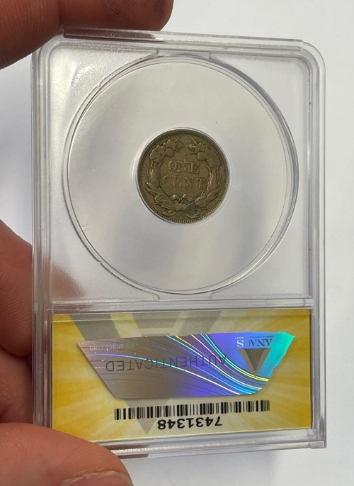 U.S. - 1857 Flying Eagle Cent (ANACS F 15)