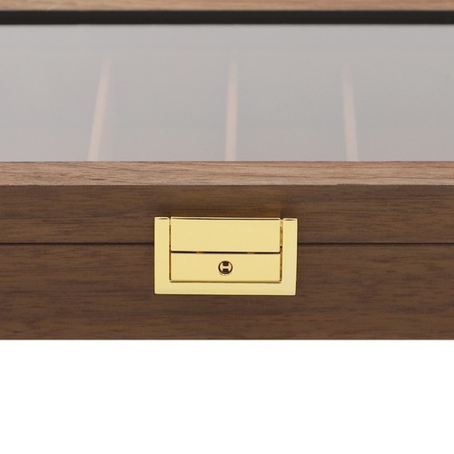 8 Compartments Knife Display Case Vintage Storage Box Organizer Rectangular