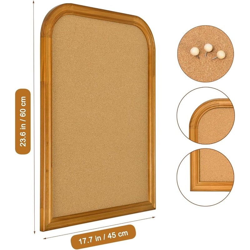 Multi-Functional Cork Board Wall Organizer Home Office Memo Display Decor New