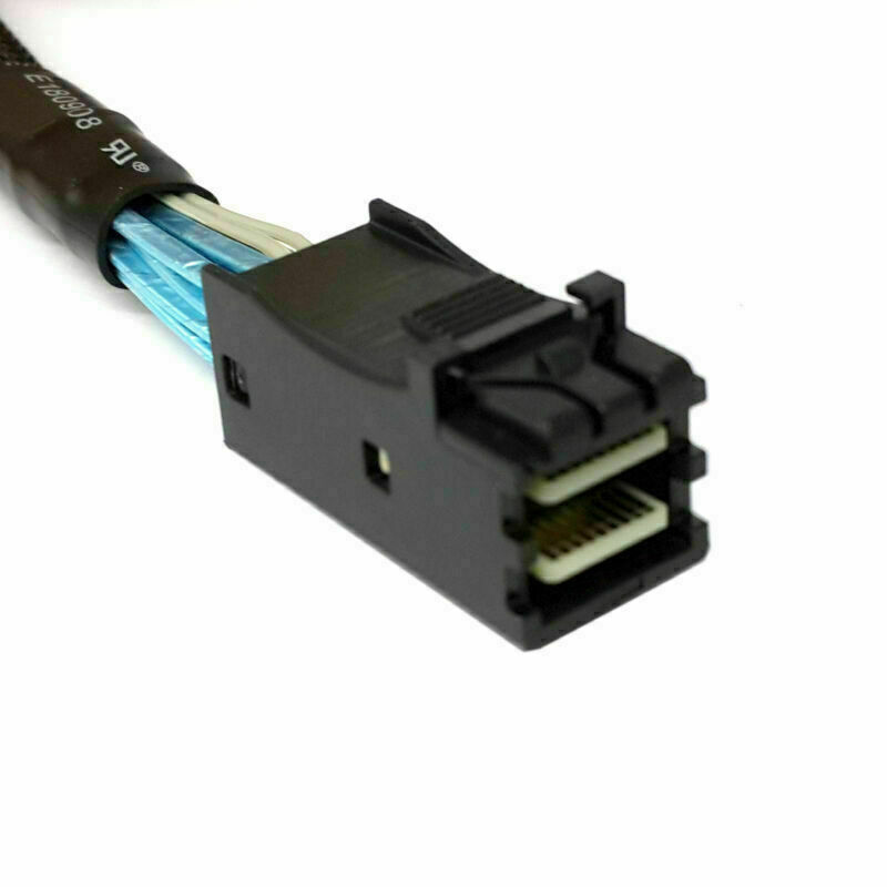 Lot Mini SAS SFF-8643 Target to 4 SATA 7pin Host Hard Disk Data Serve Raid Cable