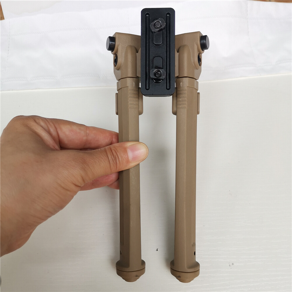 Adjustable Lightweight Rifle MLOK Shooting Bipod Black for Hunting