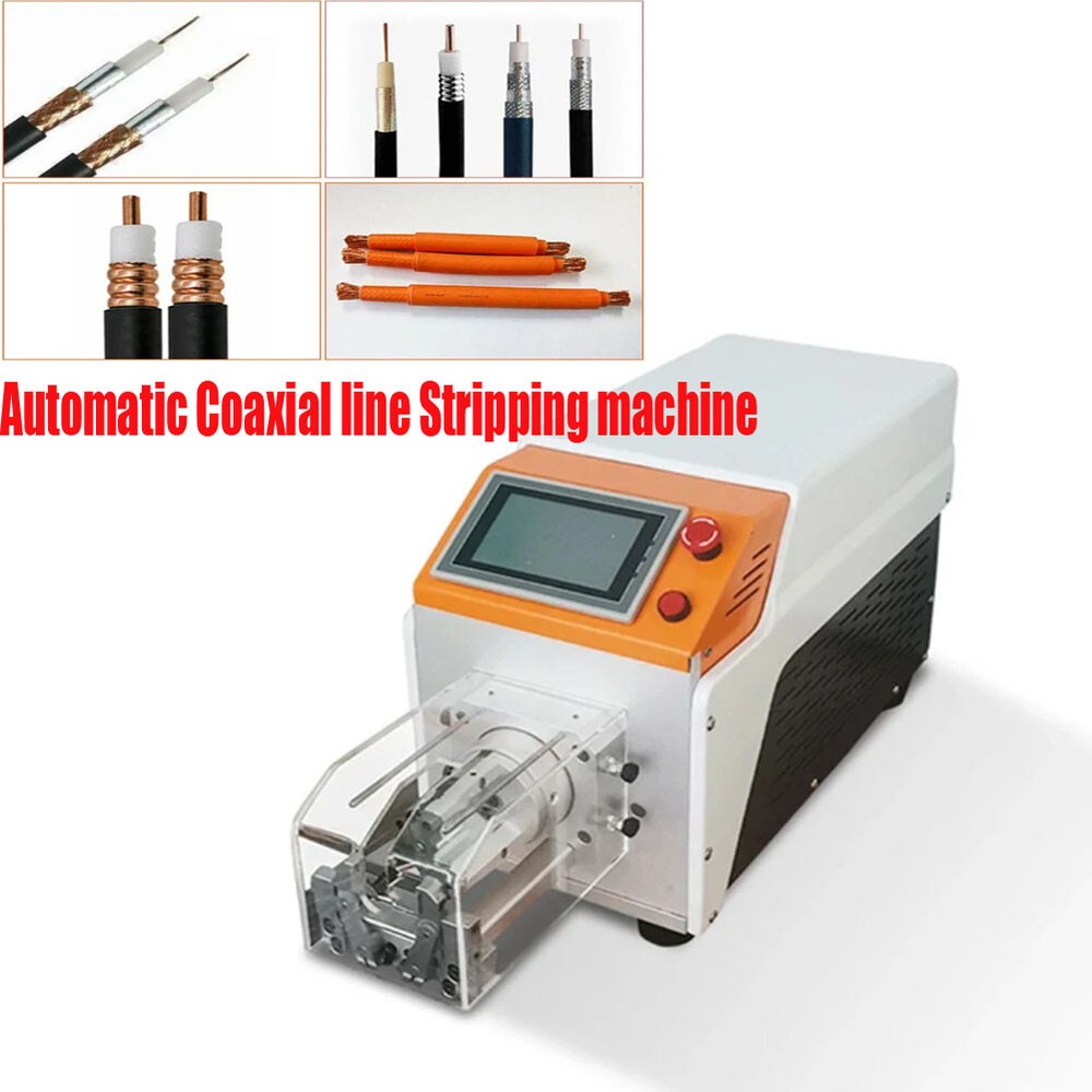 Automatic Coaxial Line Stripping RF Audio Cable Peeling Machine 0.8-10mm A#
