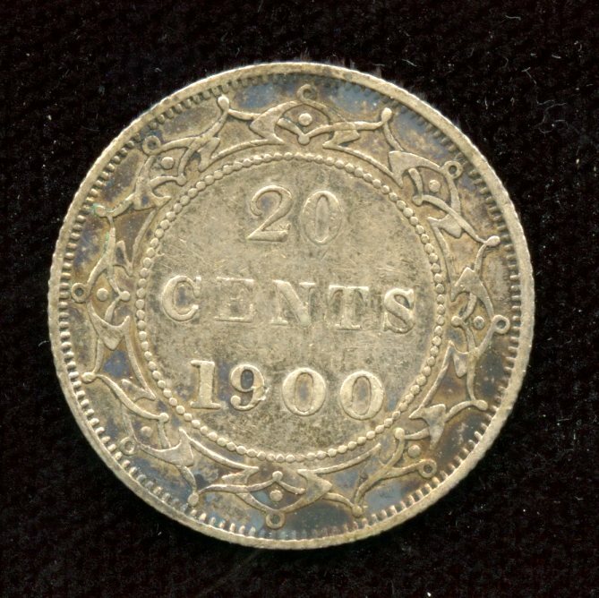 1900 Newfoundland Twenty Cent - Nice VF+ Condition   SC3