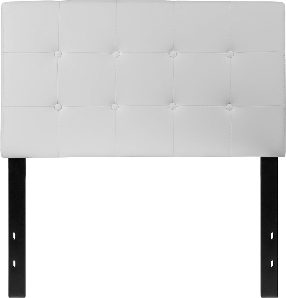 Flash Furniture Upholstered Headboard, Twin, White