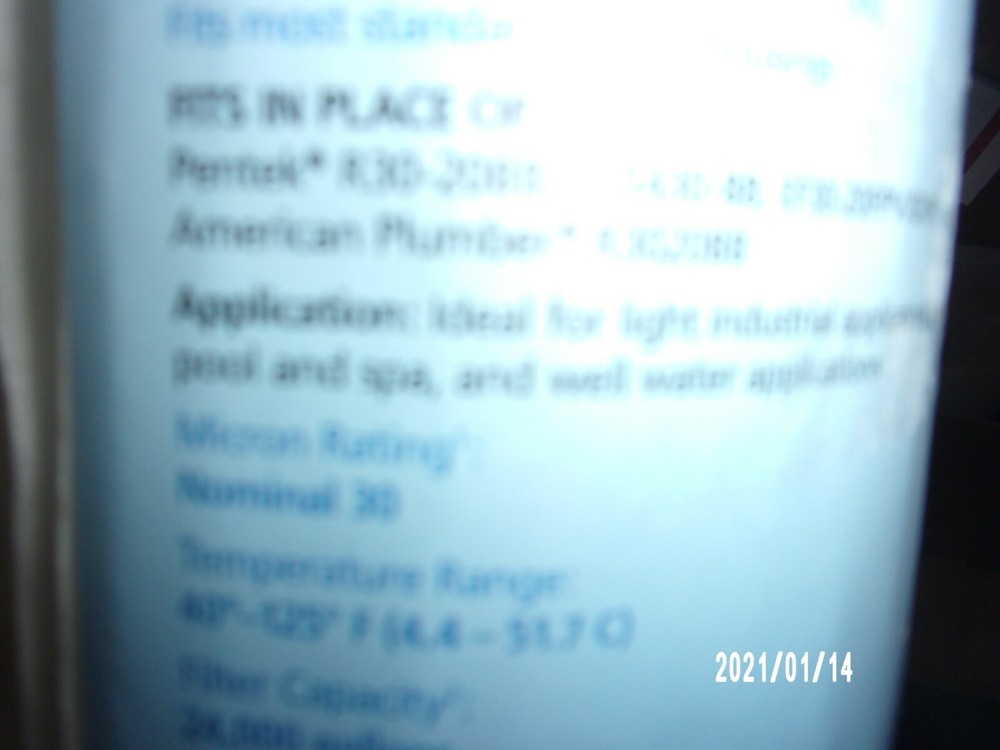 10 x 4.5 Inch 30 Micron Tier 1 R30-BB Comparable Sediment Water Filter 1 Pack