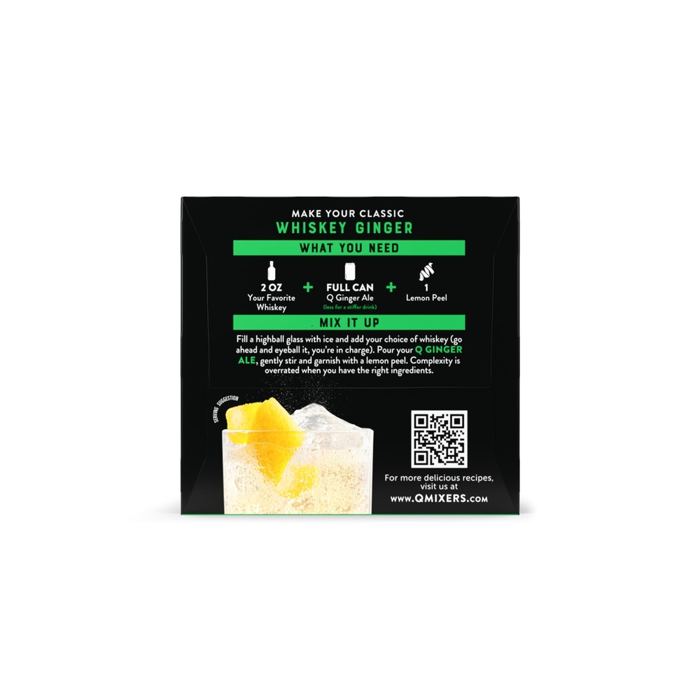 4 Pack - Q Mixers, Ginger Ale, 7.5 Fl Oz.