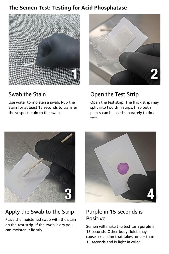 Crime Scene Semen Detection Dual PSA AP Test Kit