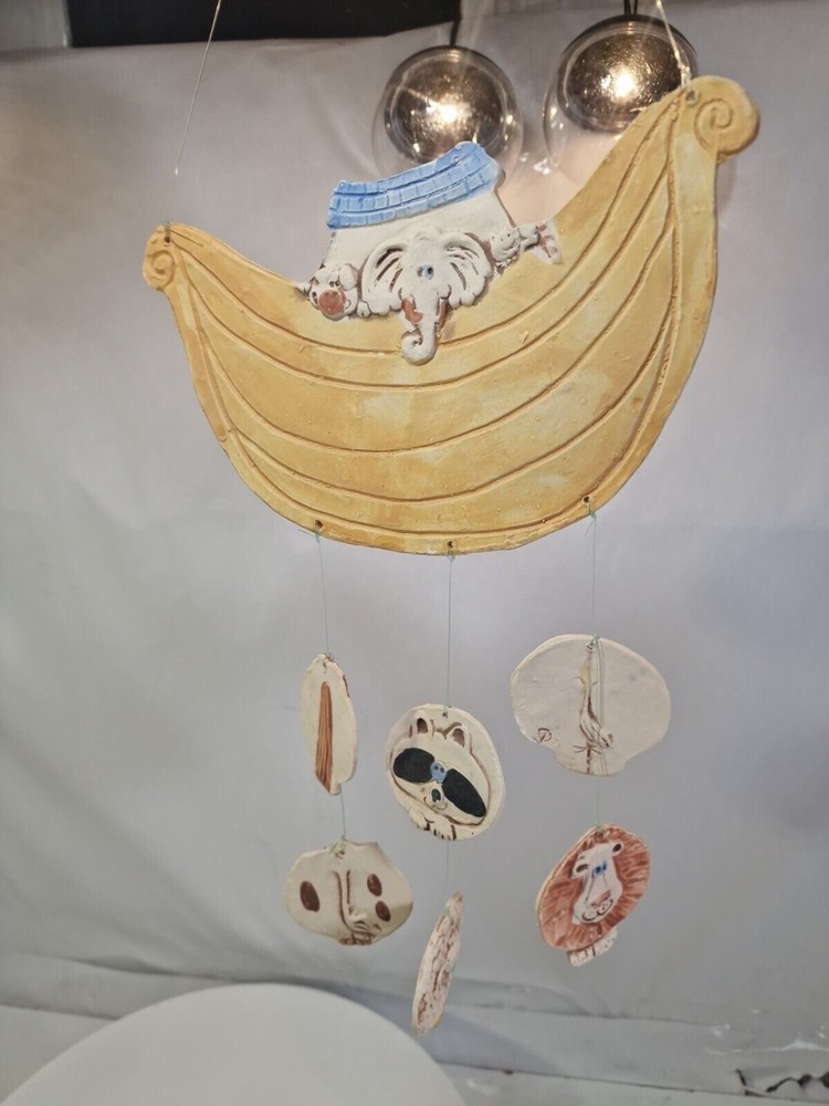 Kids Noah’s Ark Wind Chime, 1982 E.M.Stein, Handmaid, C6