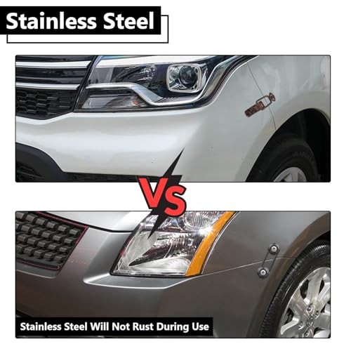 Universal Bumper Clips, Front Rear Bumper Quick Release Kit, Bumper 4set Black