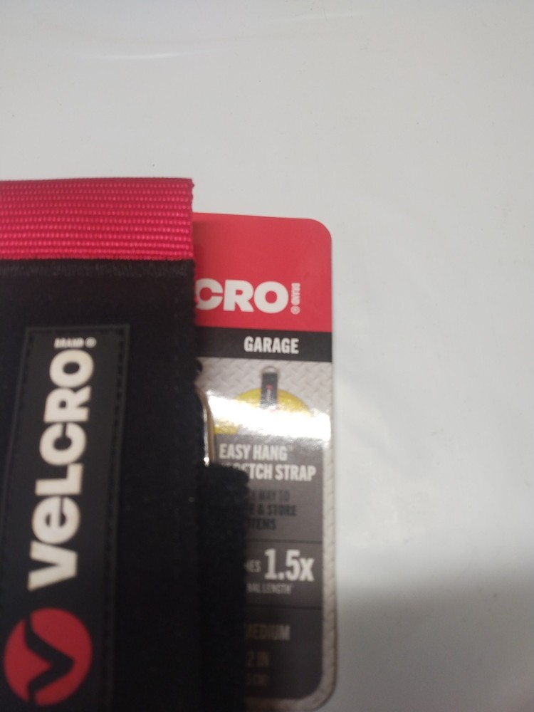 2-Velcro 24in. X 2 in. Easy Hang Stretch Storage Strap, with Hook, Medium