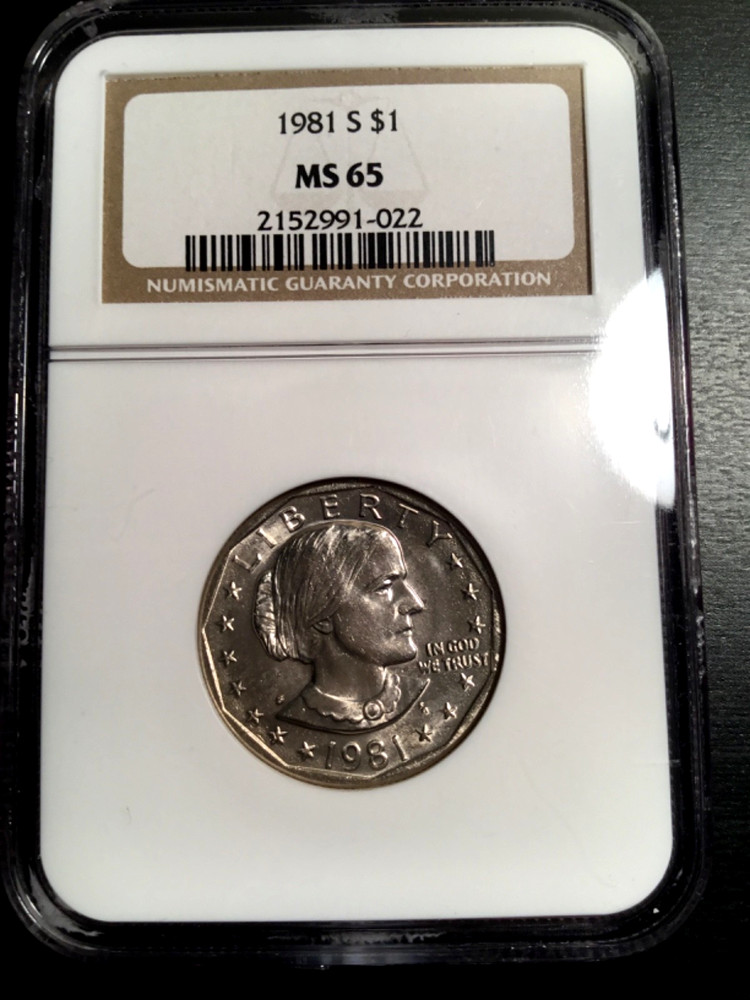 1981-S KEY DATE Susan B Anthony One Dollar NGC MS 65
