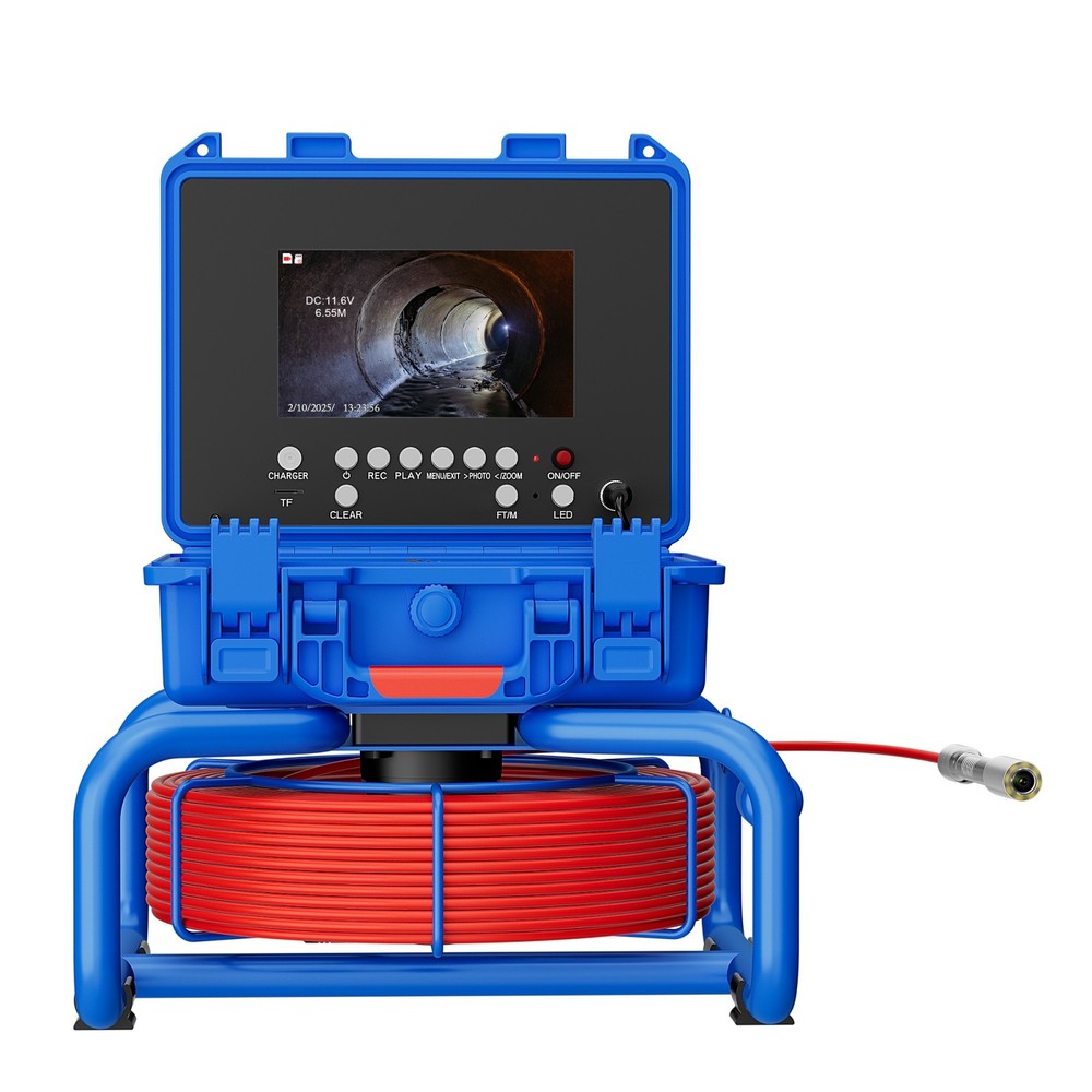 7 In Meter Counter Sewer Camera Pipe Inspection Camera with 512Hz Transmitter