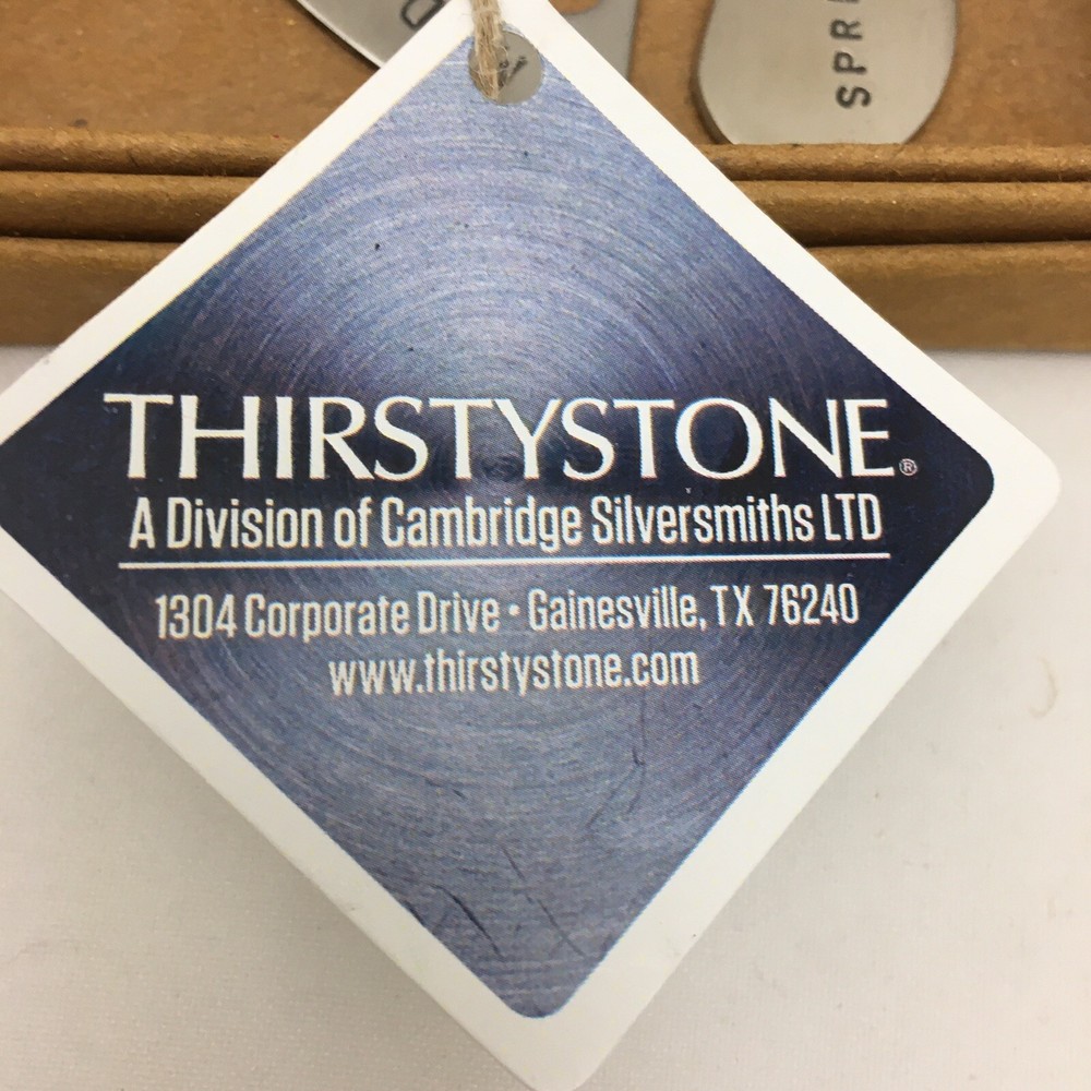 Thirstystone Cheese Markers Spreader Hand Stamped Medium Sharp Hard Soft NIB