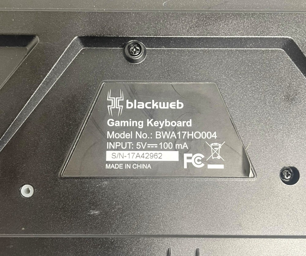 Blackweb BWA17HO004 Mechanical Gaming Keyboard Black PC