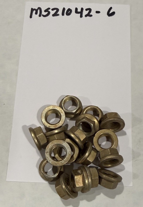 MS21042-6 Nut, Low Profile. Lots of 19