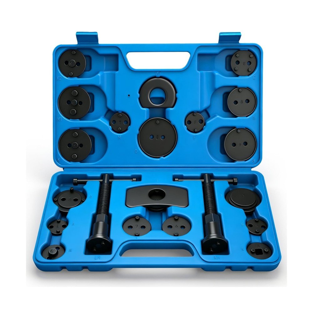 KELIN 22pc Brake Caliper Compression Tool Set, Heavy Duty Brake Piston Compre...