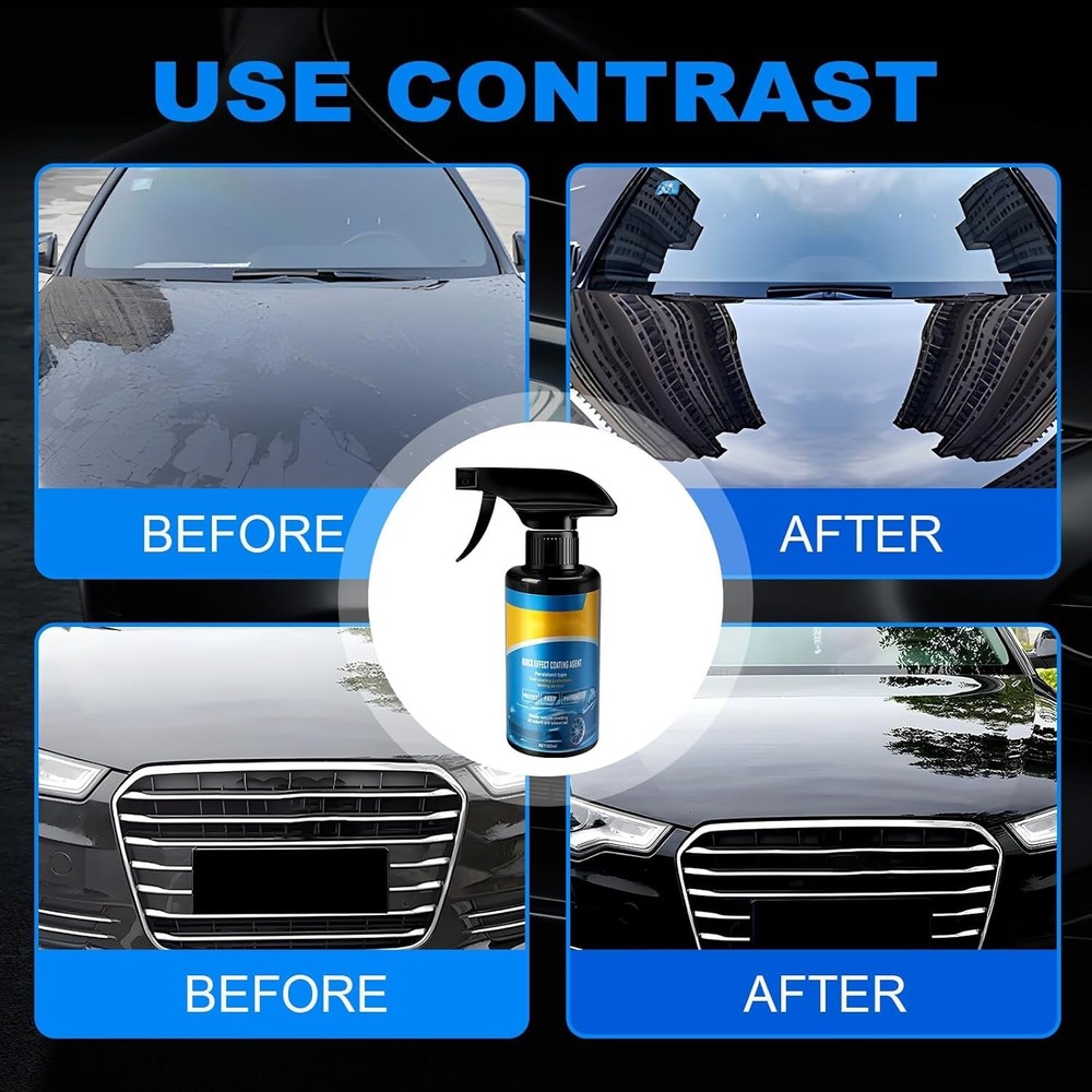 Car Coating Spray,Quick Effect Coating Agent,Car Scratch Wax Polish Spray Liquid