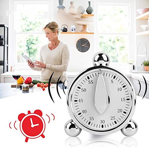 Manual Kitchen Timer, 60 Minutes Kitchen Timer Reminder Visual Countdown