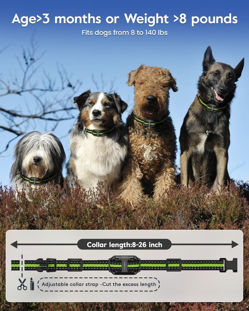 Remote Dog Shock Collar with 7 Modes & 4200Ft Range - Safe & Effective Training