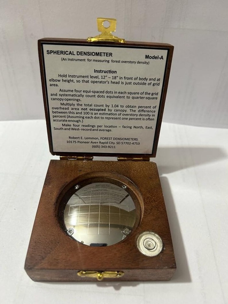 Convex Spherical Crown Densiometer Essential Tool Scientific Collectors Forestry