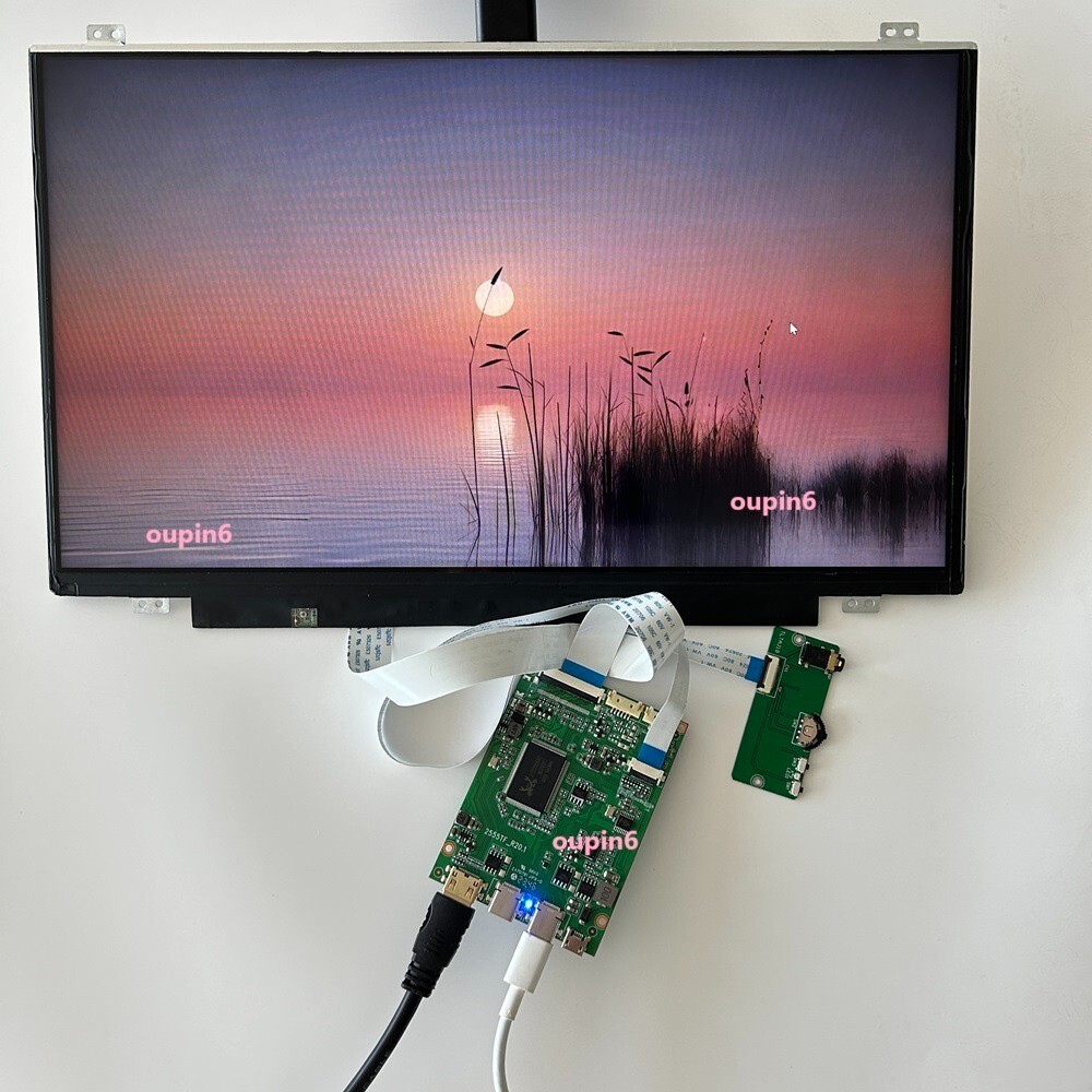 IPS Screen 15.6" 1920X1080 FHD panel LED with EDP Controller board KIT 2 Type-C