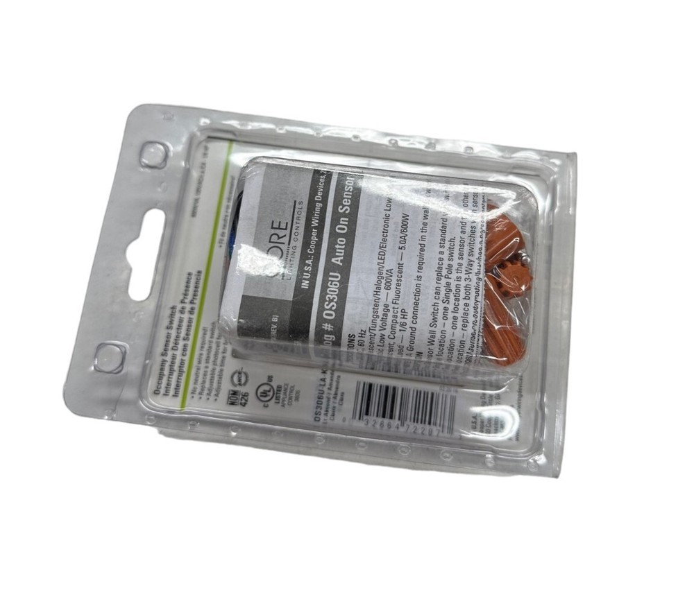 Cooper Occupancy Sensor Switch OS306U-LA-K **SALE**
