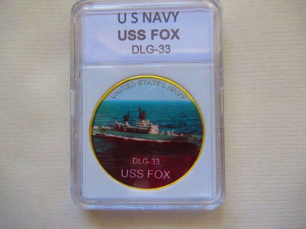 US NAVY - USS FOX DLG-33 Challenge Coin