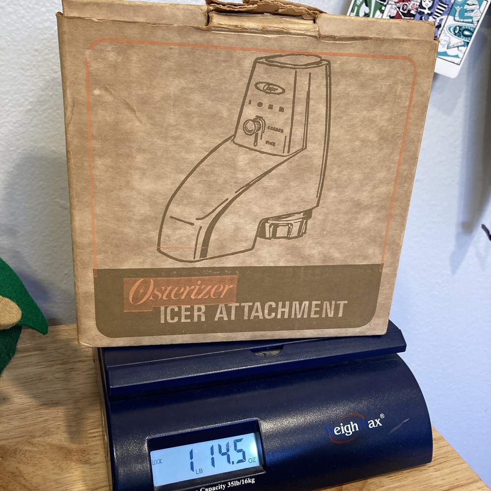 Osterizer Blender White Icer Attachment Model 435 01 Crushed Ice Crusher Oster