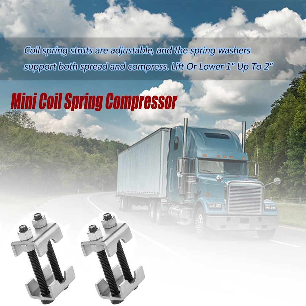 2-Way Adjustable Spring Spacer, Spreads or Compresses Coil Springs, 2 Pack Mi...