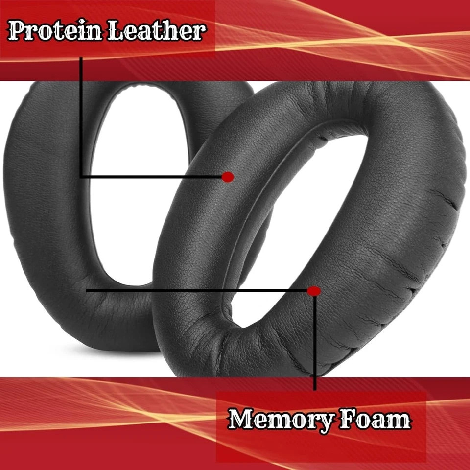 Replacement Earpads Cover Compatible with Lightspeed Aviation Black
