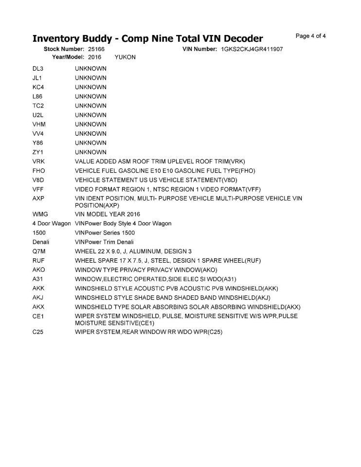 YUKON 2016 Jack 1550862
