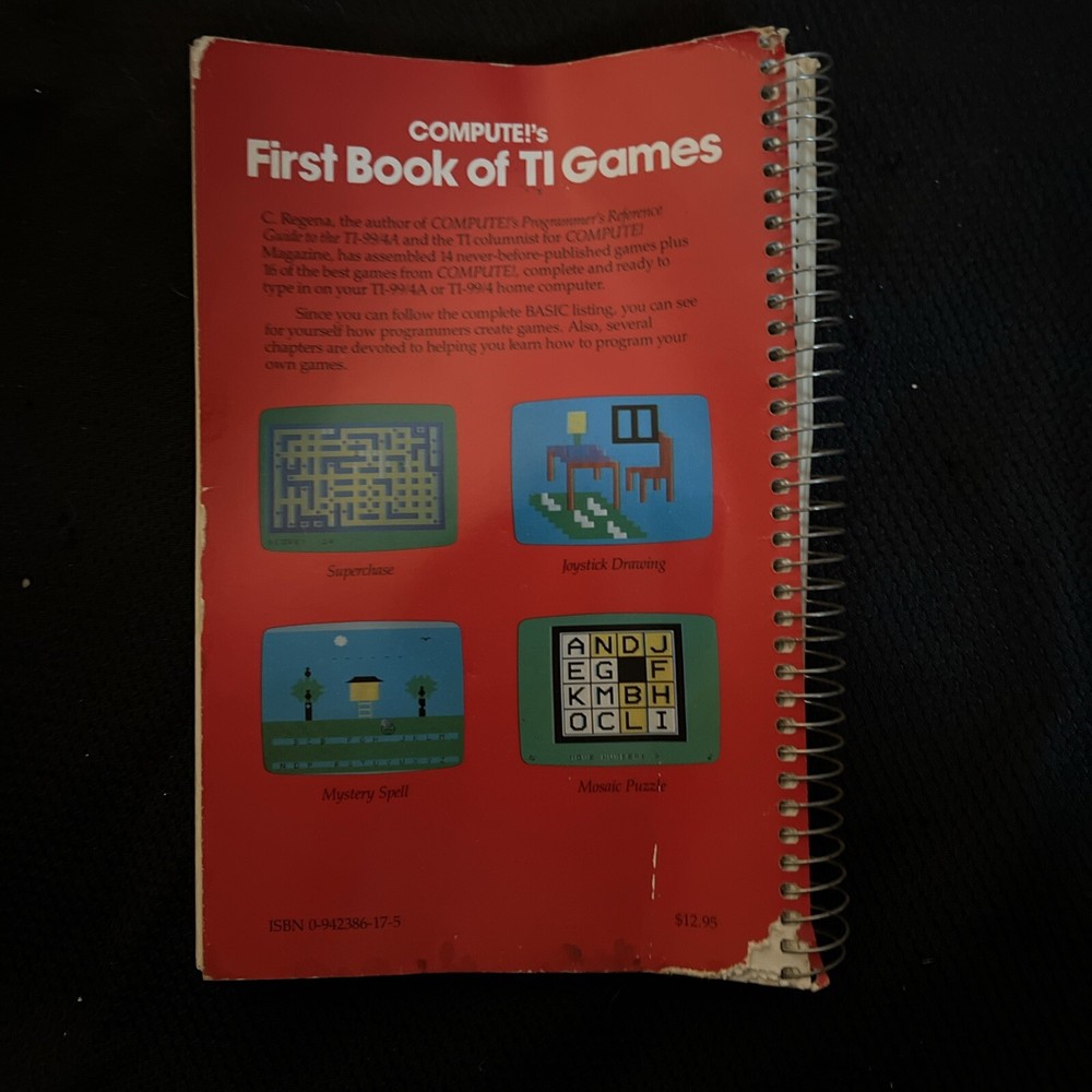 TI99/4A Programmers Reference, Beginners Basic, TI Games Books & Teach Cassettes