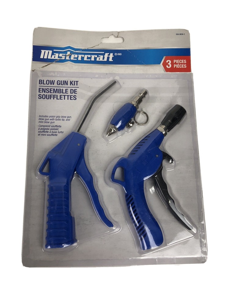 Brand New Mastercraft Blow Gun Kit - Three (3) Pieces