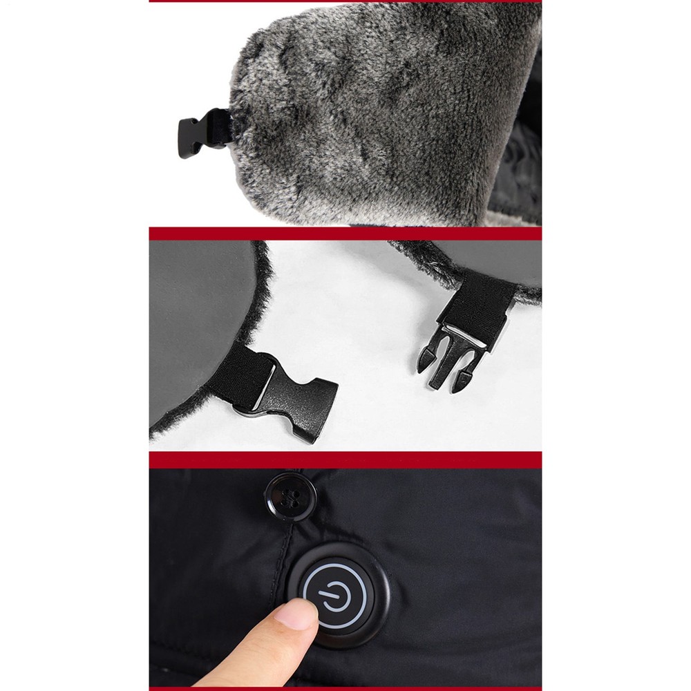 Winter Hat USB-Powered Warm Headgear Windproof Thermal Ear Protection Hat