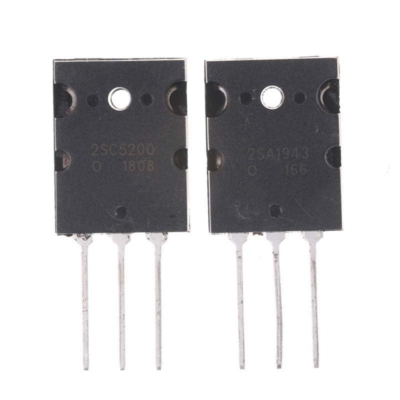 2PCS For 2SA1943 2SC5200 Transistor Pair for High Power Audio Applications