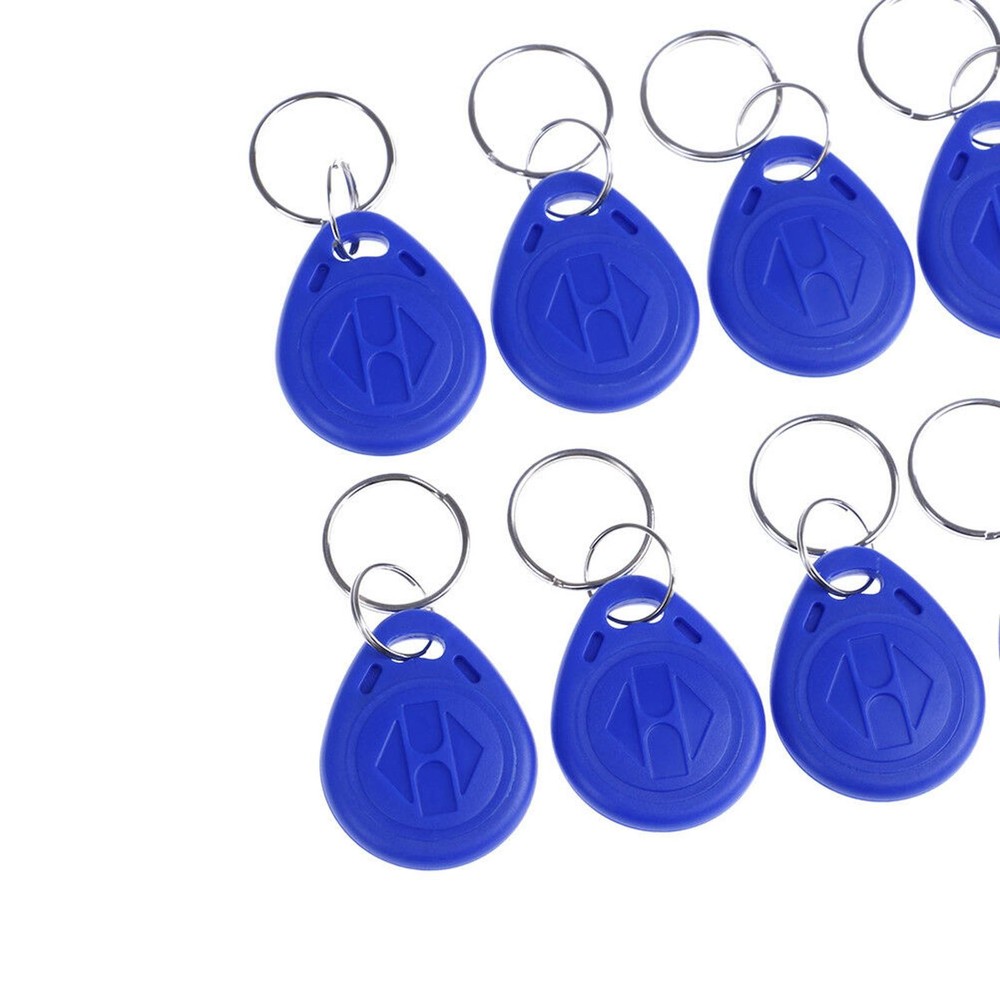 10Pack TK4100 Keychain 125KHZ RFID Proximity ID Card Token Tags Key 64 Bits