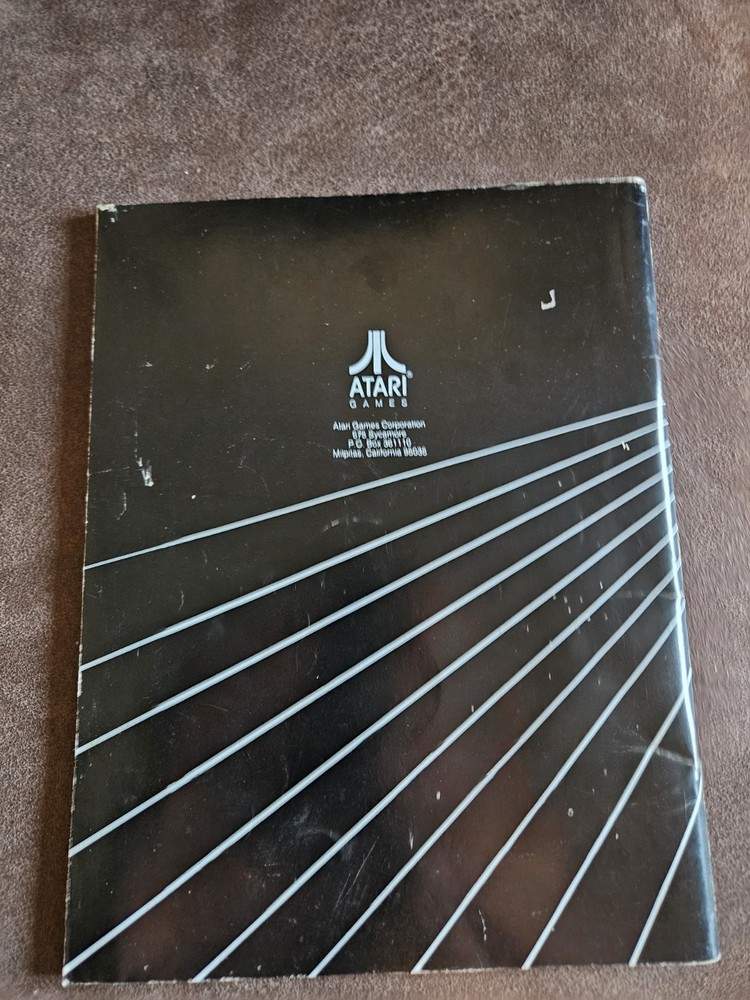 Atari System 1 - Road Blasters - 1987 Arcade Game Manual