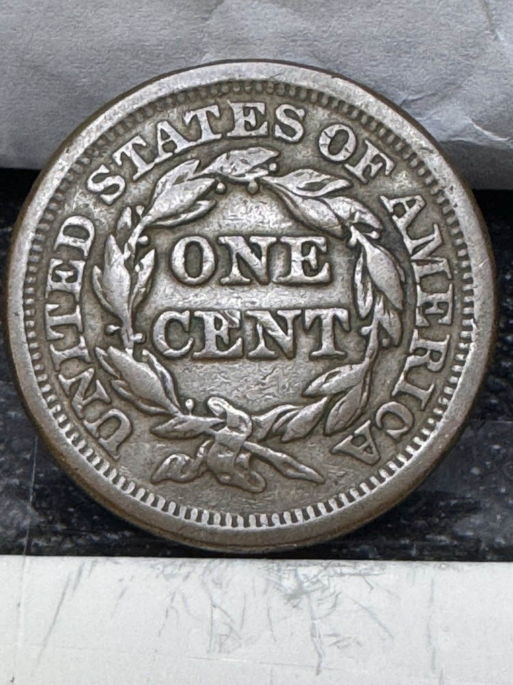 US Large Cent 1855 Slanting 5