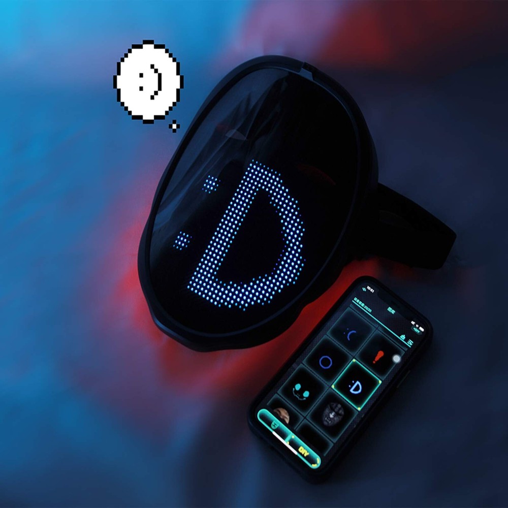 Depointer Life Led Mask with Bluetooth-compatible App Controlled, Customizabl...