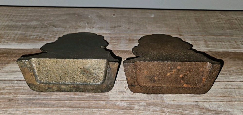Antique Golf Bookend Set Original Cast Iron