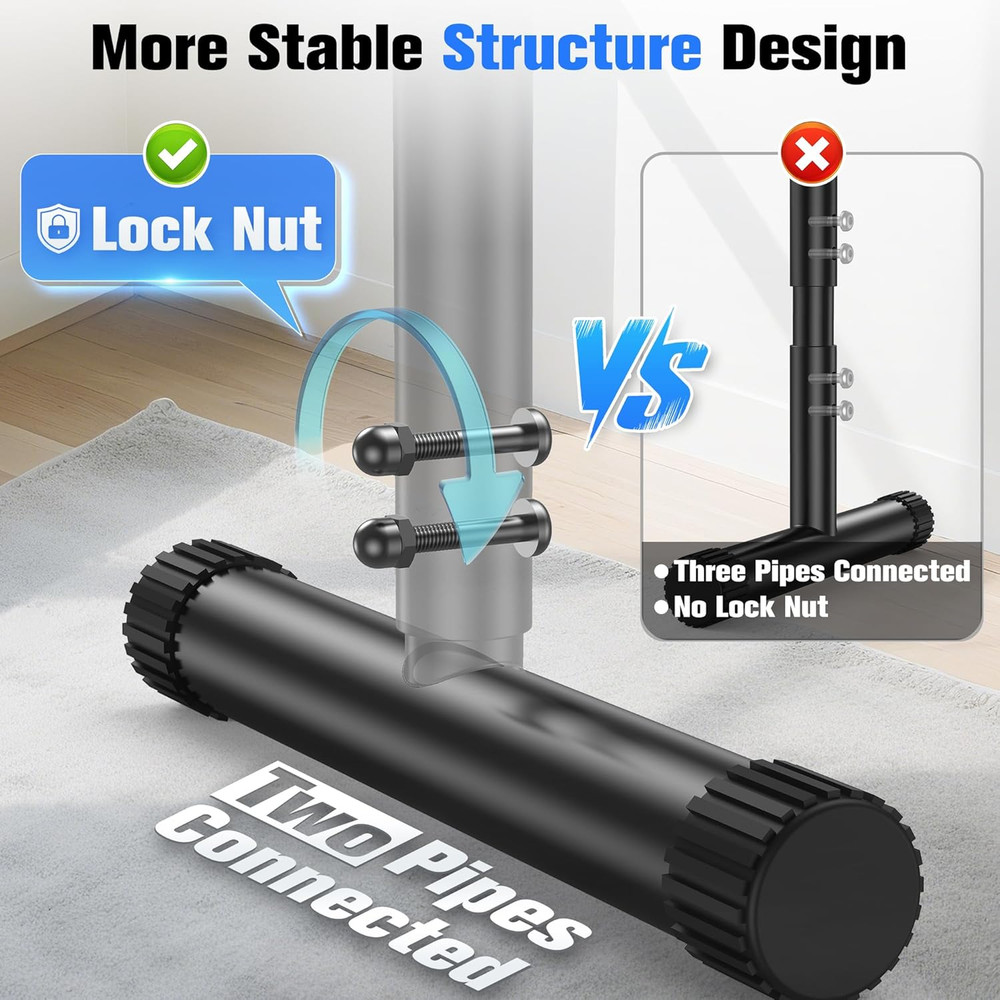 Adjustable Dip Bar Station, Heavy Duty Parallette & Parallel Bars, 400LBS Stable