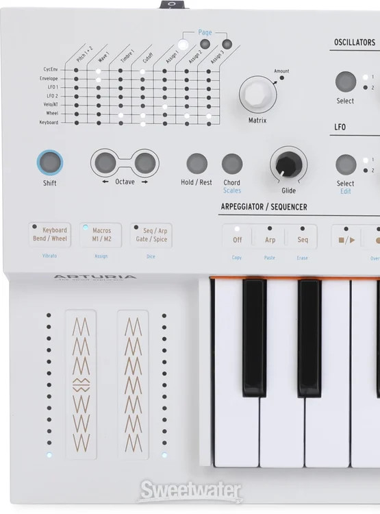 Arturia MiniFreak Vocoder 37-key Hybrid Synthesizer - White