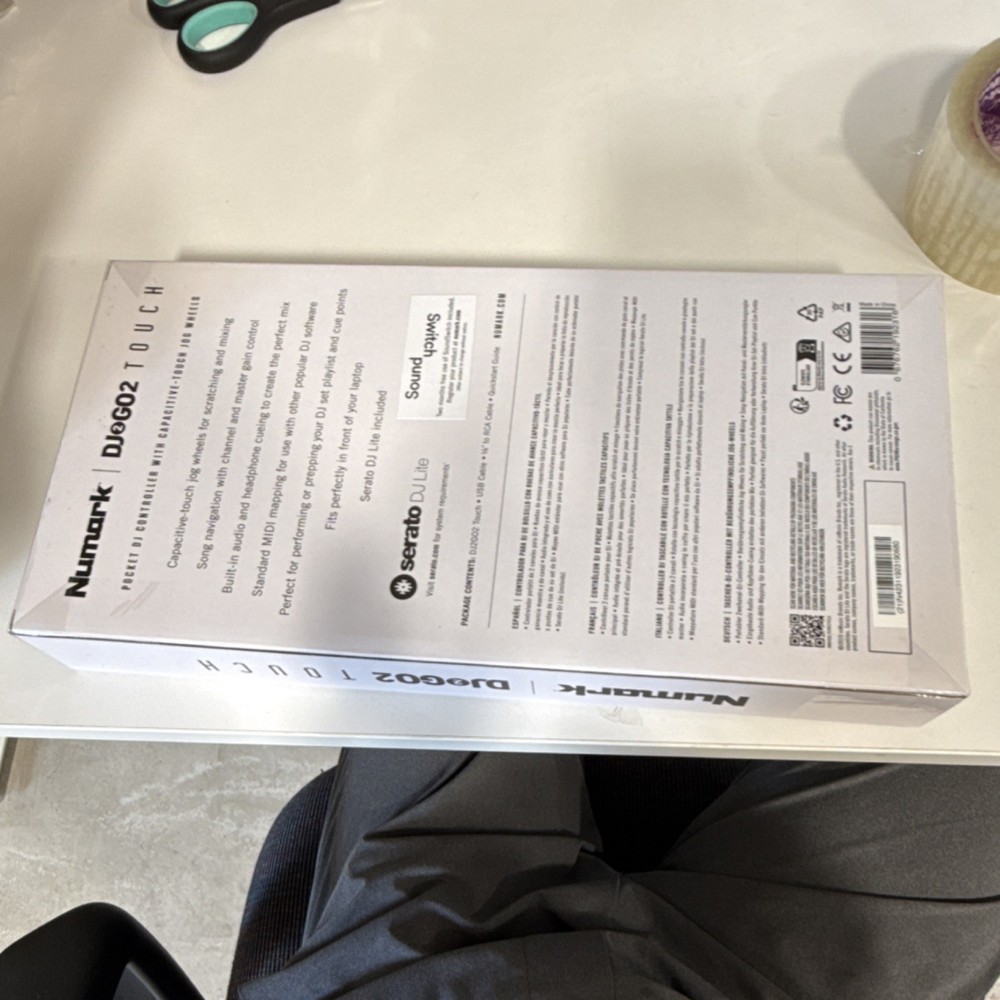 Numark DJ2GO2 Touch Portable Double Deck Controller Touch Jog Wheels Mixer